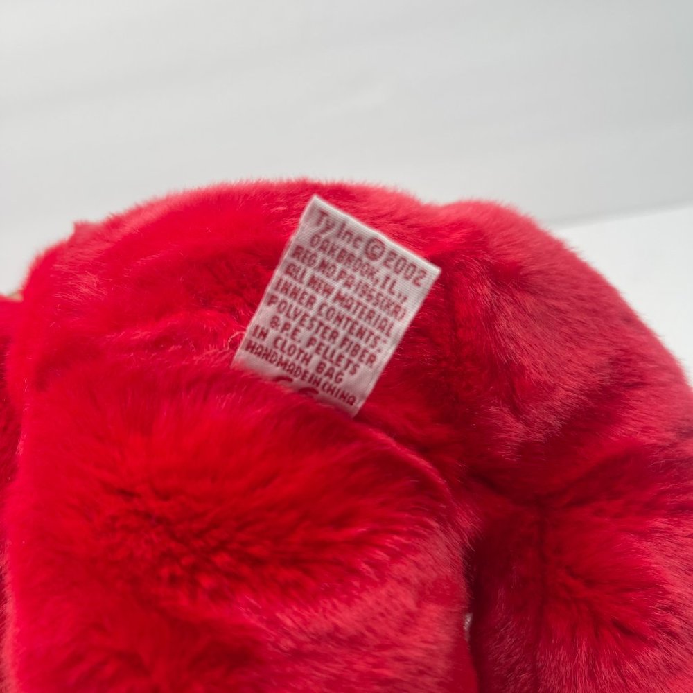 2002 RARE & RETIRED TY BEANIE BABY BUDDY#1 THE RED TEDDY BEAR 14" - Picture 8 of 9